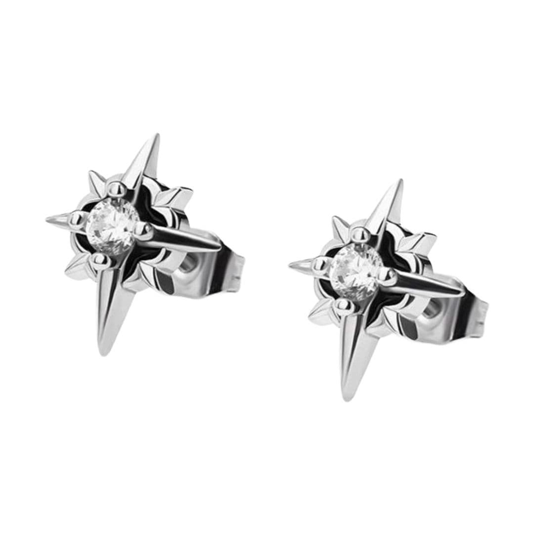 メンズピアス 鋭星の輝き スタッズピアス