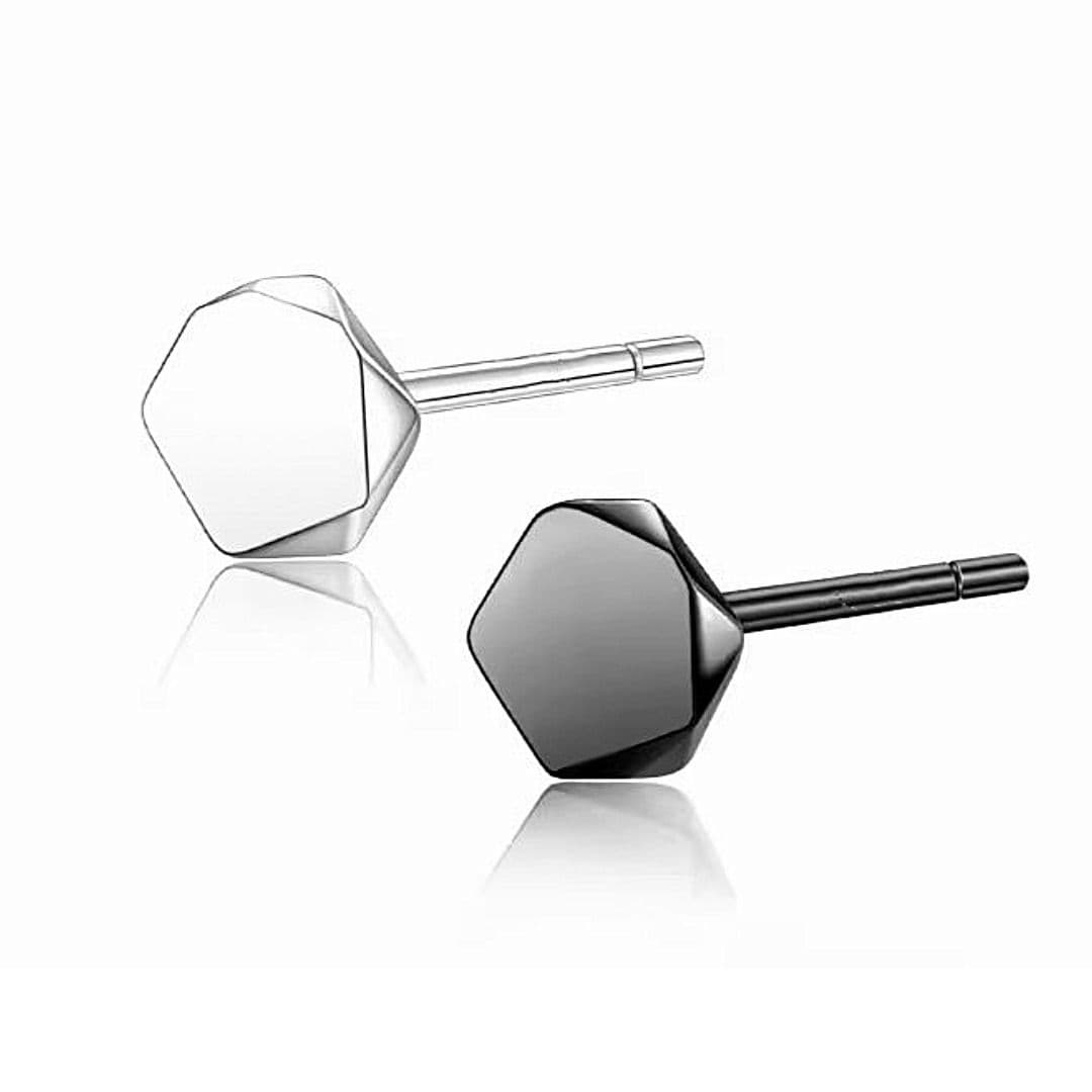 メンズピアス 五角形ミニマルスタッドピアス