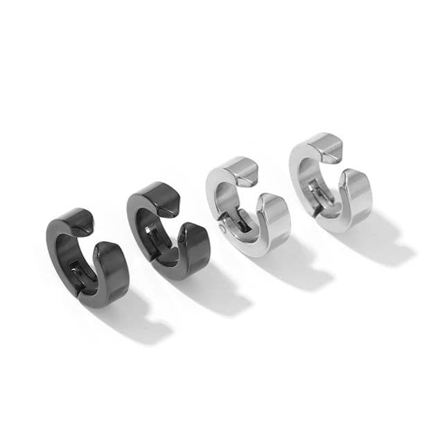 メンズピアス シンプル フープピアス 両耳用
