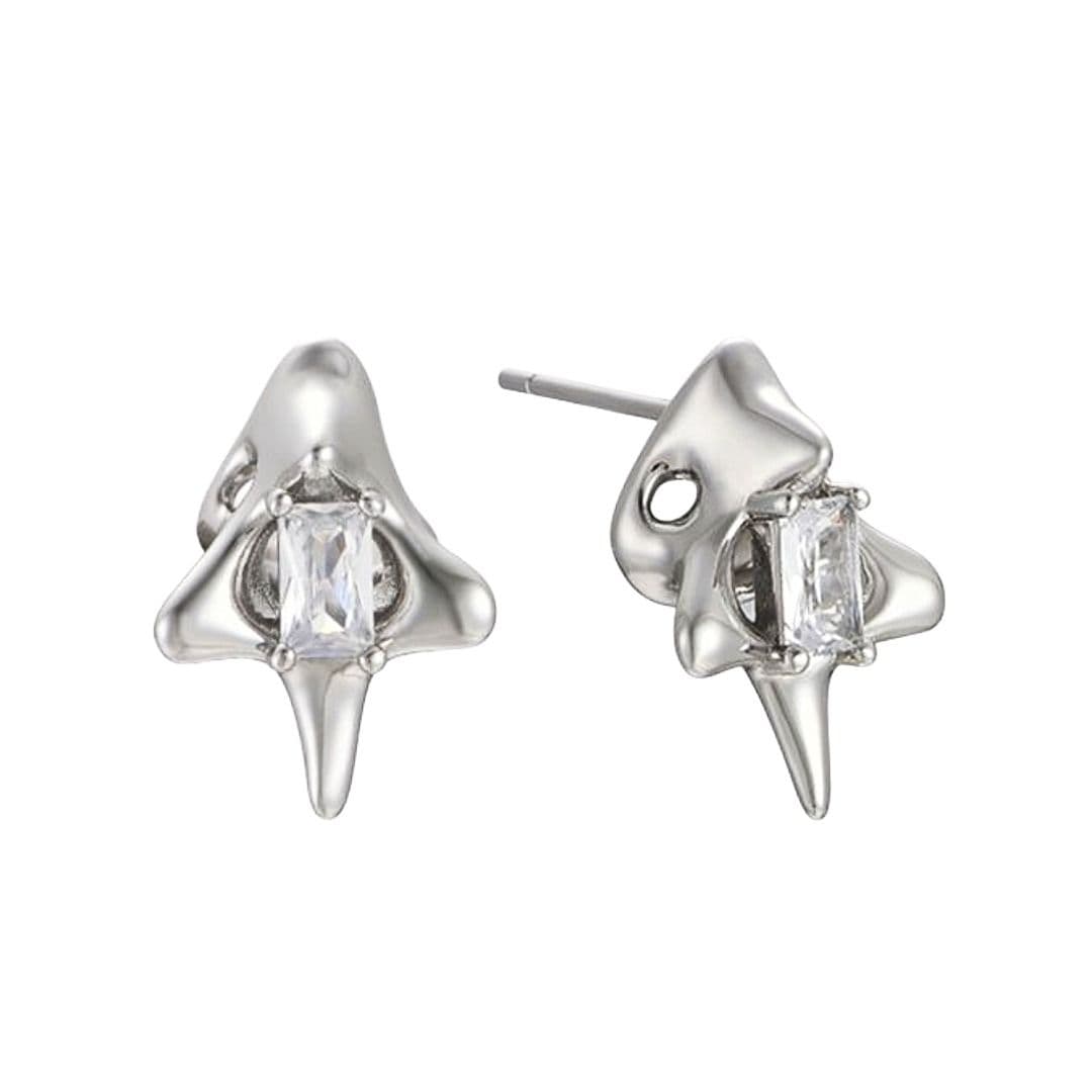 メンズピアス メンズピアス アバンギャルド 三角形スパイクピアス