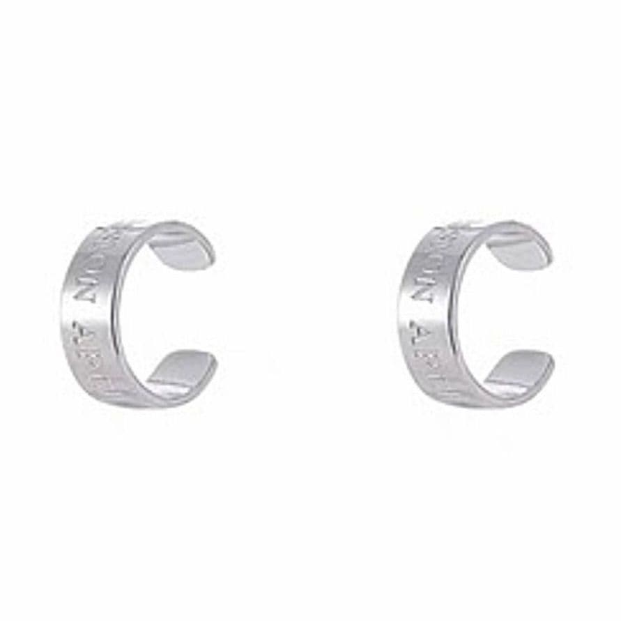 メンズピアス シンプル二連イヤーカフ