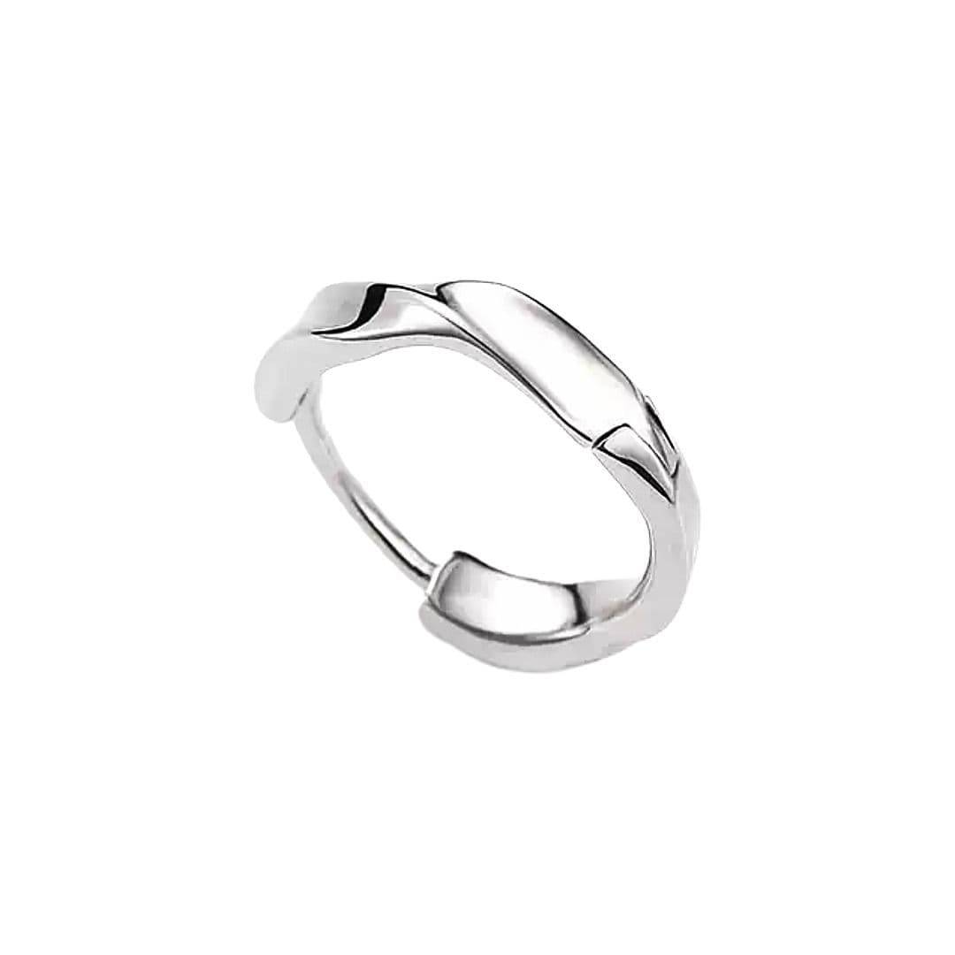メンズピアス メンズピアス 捻れフープ 片耳ピアス