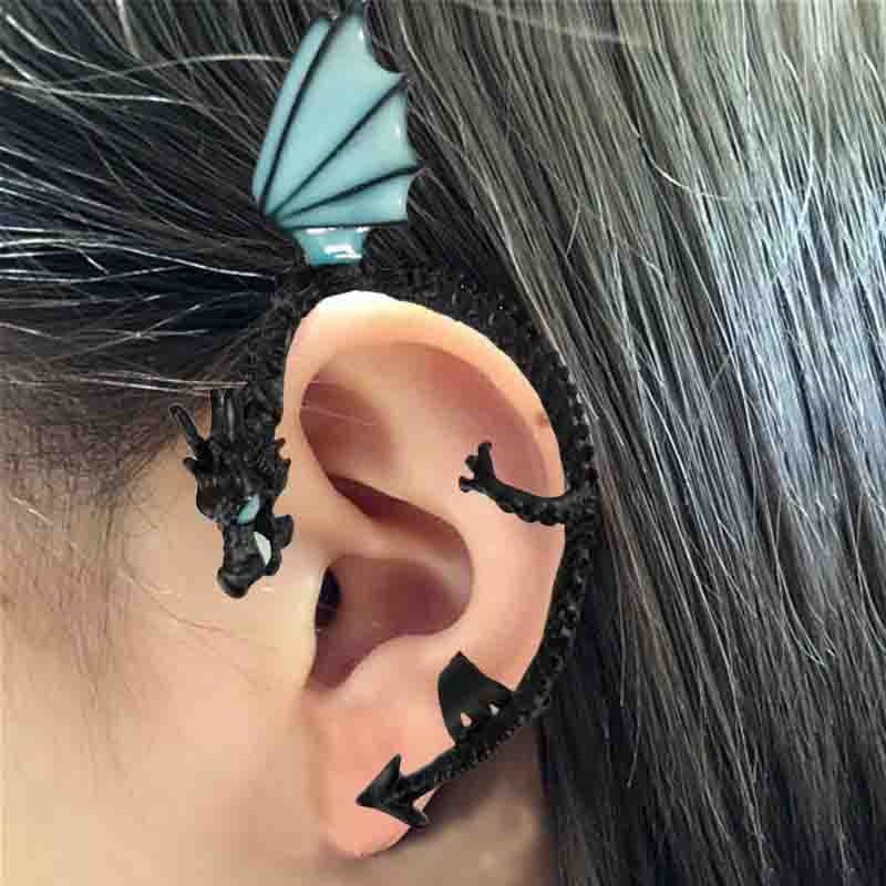 メンズピアス イヤーカフ 竜の翼 ファンタジーイヤーカフ