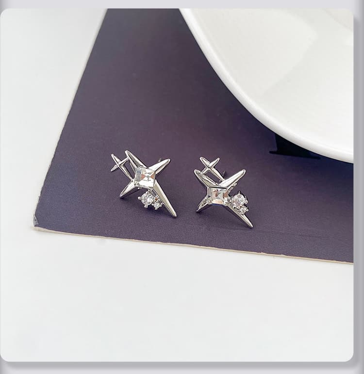 メンズピアス 天空の輝き クロススター ピアス