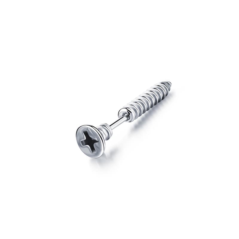 メンズピアス ボルトナット風 工具モチーフピアス
