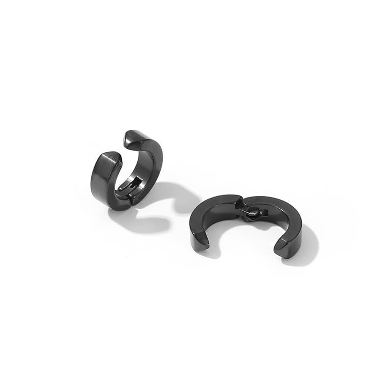 メンズピアス シンプル フープピアス 両耳用