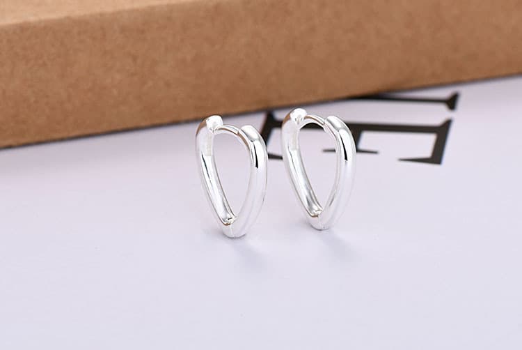 メンズピアス 幾何学デザイン ドロップピアス