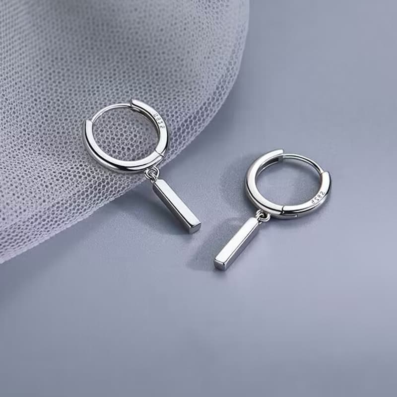 メンズピアス シンプル棒デザインピアス