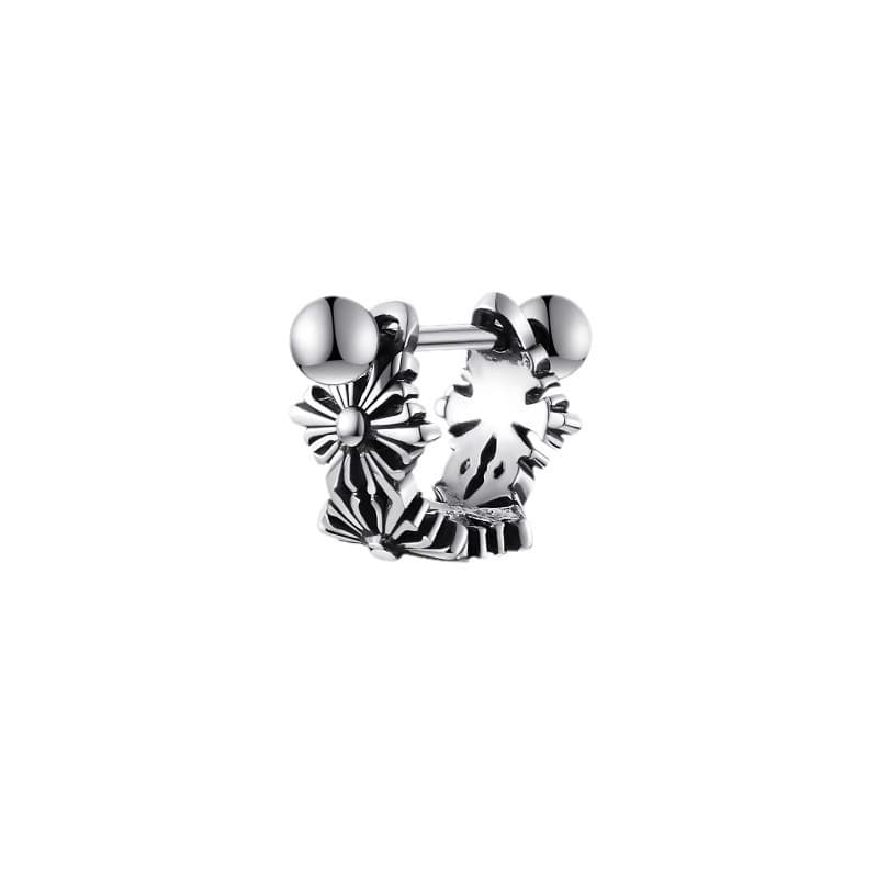 メンズピアス 十字紋章デザインピアス
