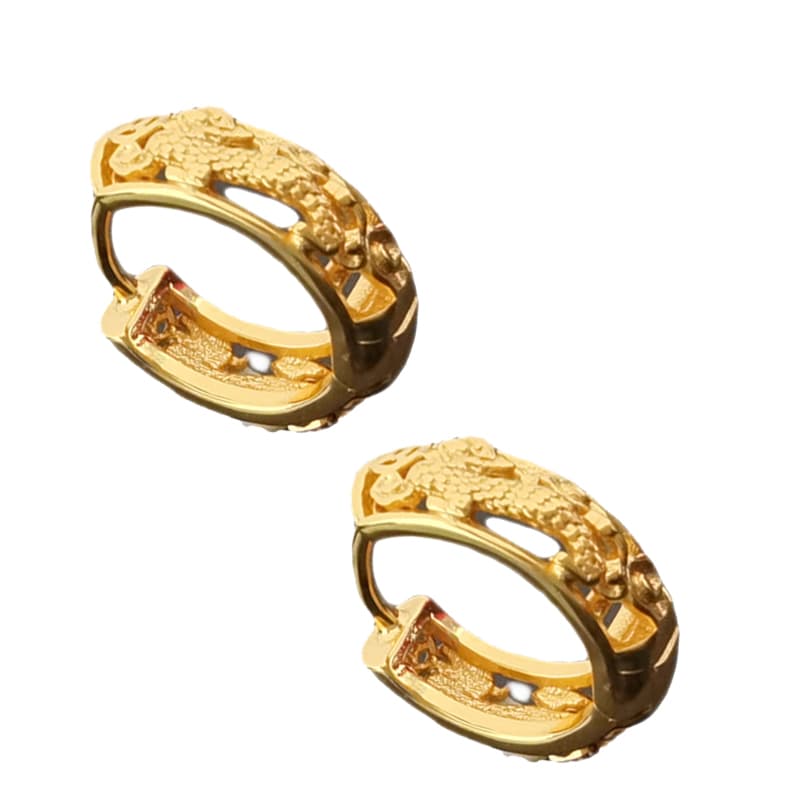 メンズピアス 龍彫りピアス