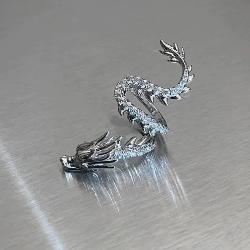 メンズピアス イヤーカフ 竜の息吹 ドラゴンデザインイヤーカフ