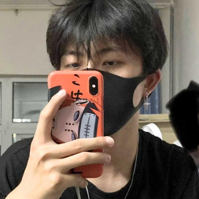 メンズピアス 十字架チェーンドロップピアス