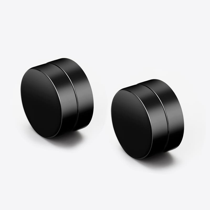 メンズピアス シンプル円柱型マグネットピアス