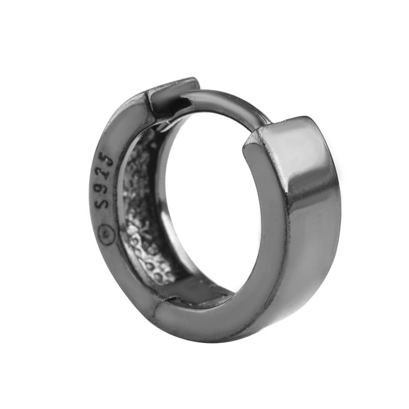 メンズピアス シンプル輪型フープピアス
