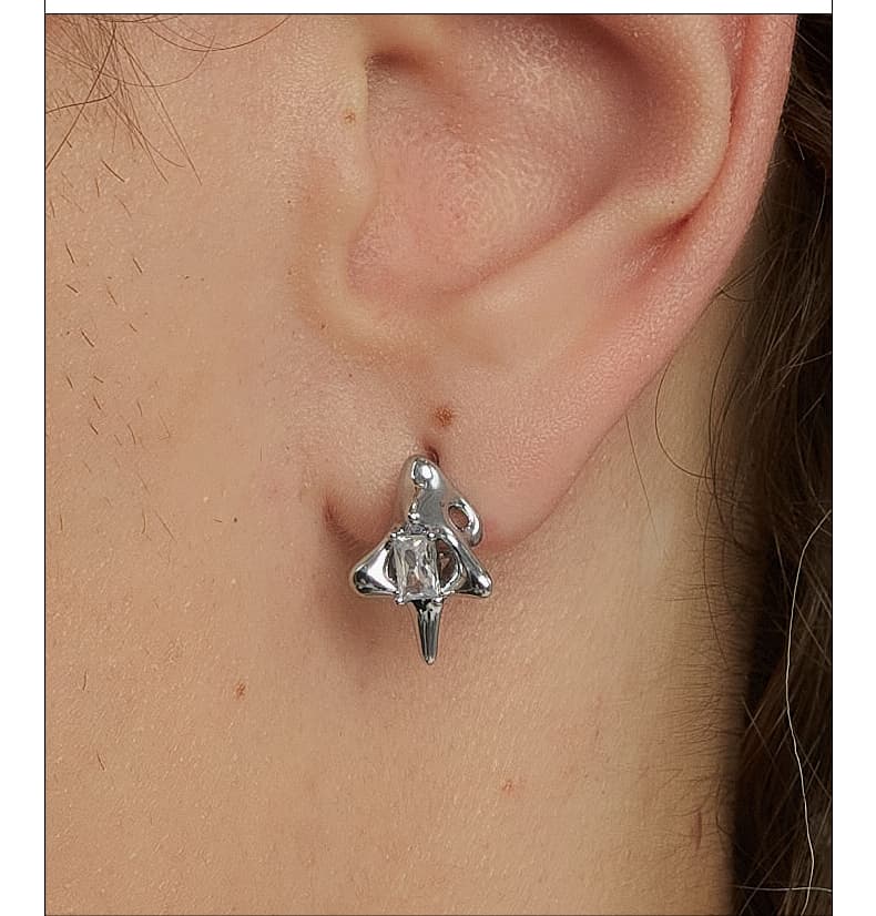 メンズピアス メンズピアス アバンギャルド 三角形スパイクピアス