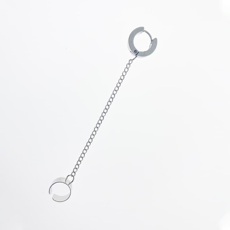 メンズピアス チェーンピアス イヤーカフ チェーン フープピアス セット