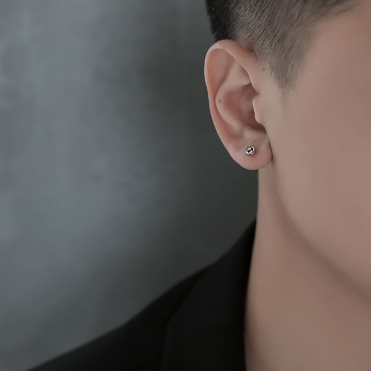 メンズピアス シンプル猫耳モチーフピアス