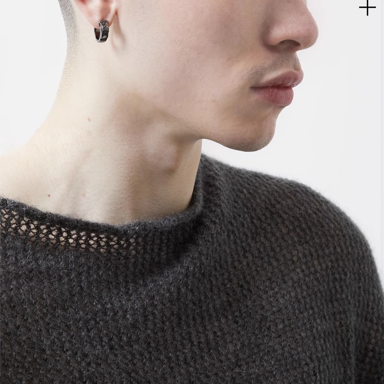 メンズピアス ロックスタイル フープピアス