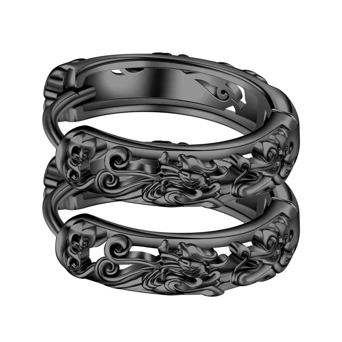 メンズピアス 唐草模様 リング型 フープピアス
