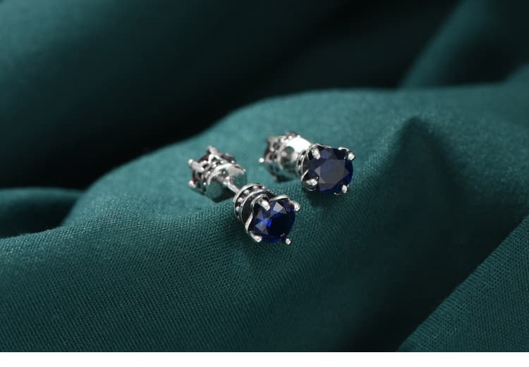 メンズピアス クラウン 宝石 ピアス