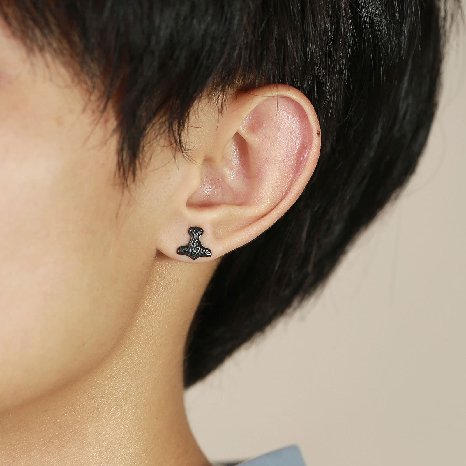 メンズピアス 北欧デザイン トールハンマーピアス