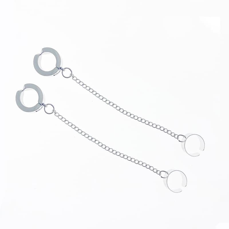 メンズピアス チェーンピアス イヤーカフ チェーン フープピアス セット