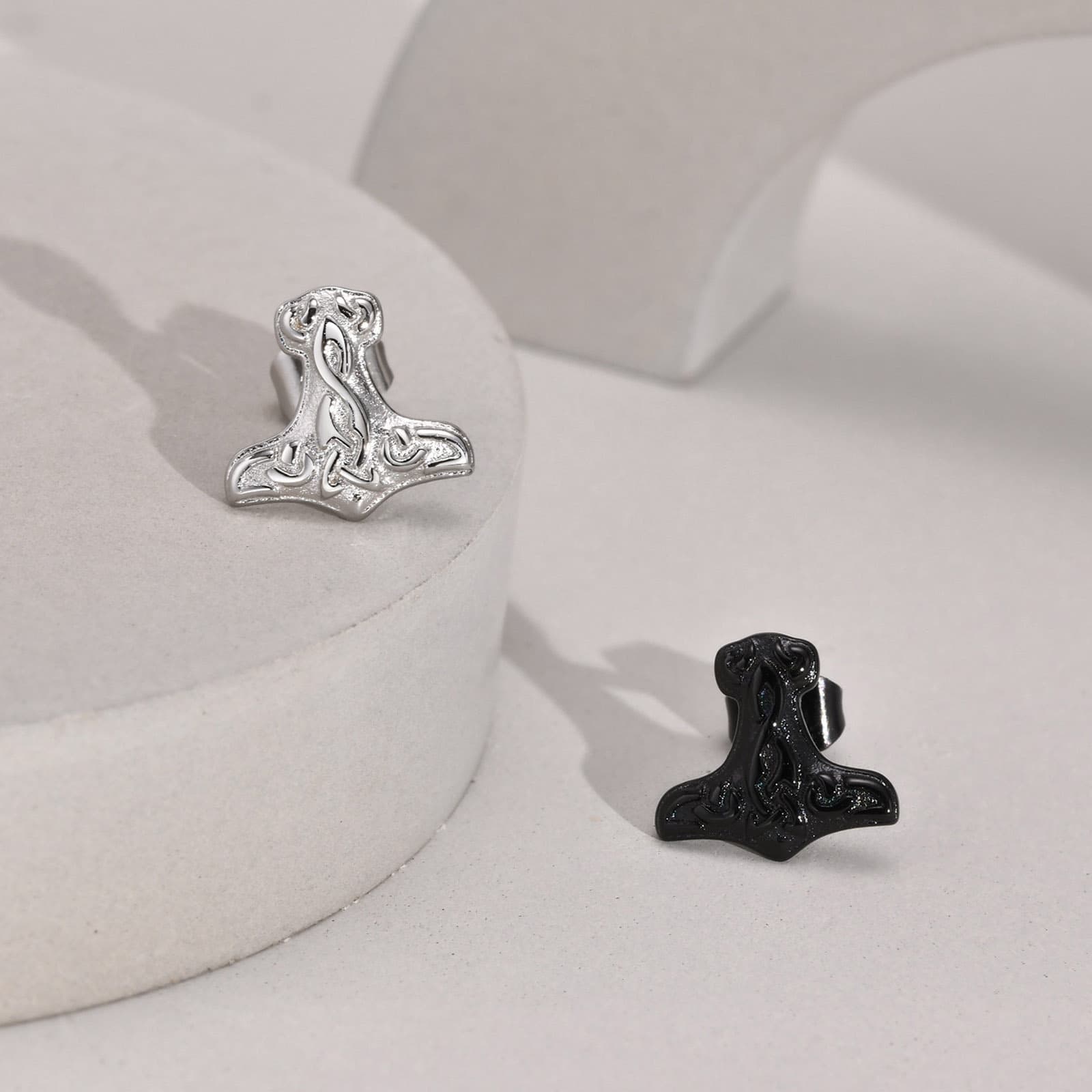 メンズピアス 北欧デザイン トールハンマーピアス