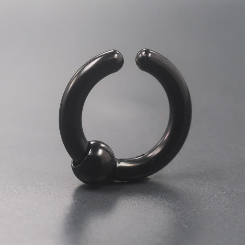 メンズピアス リングピアス シンプル輪郭ピアス