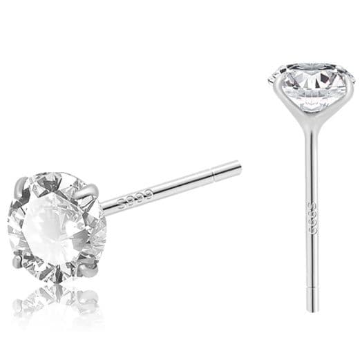 メンズピアス 輝石一粒スタッドピアス