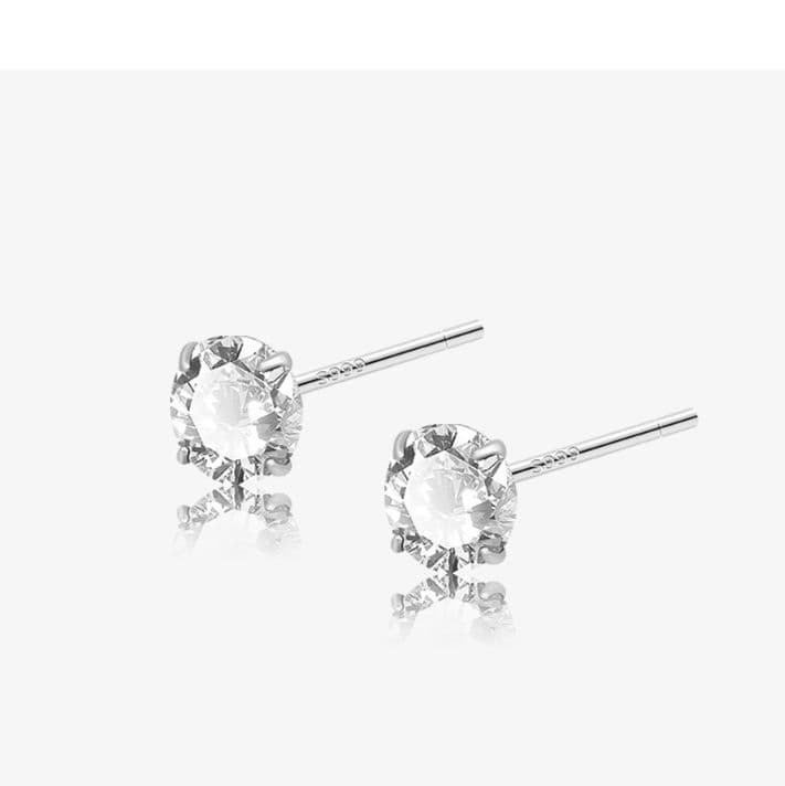メンズピアス 輝石一粒スタッドピアス