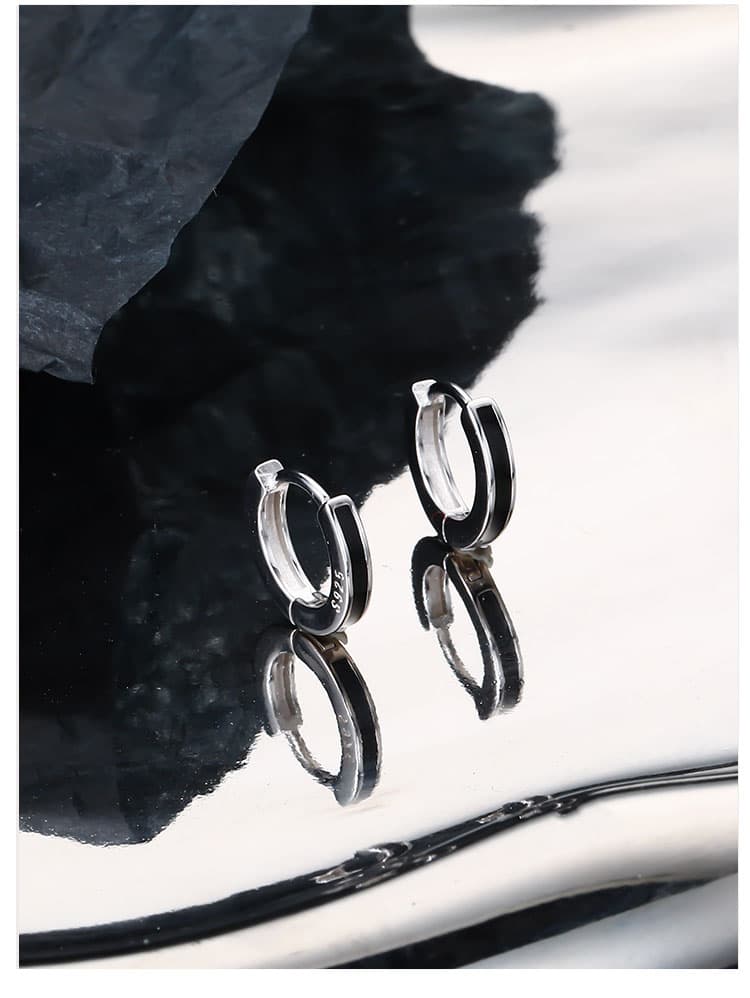 メンズピアス モダンフープピアス