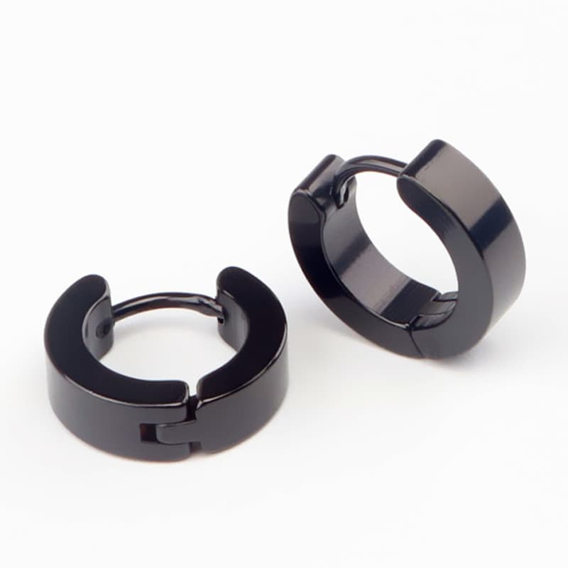 メンズピアス シンプル フープ ピアス